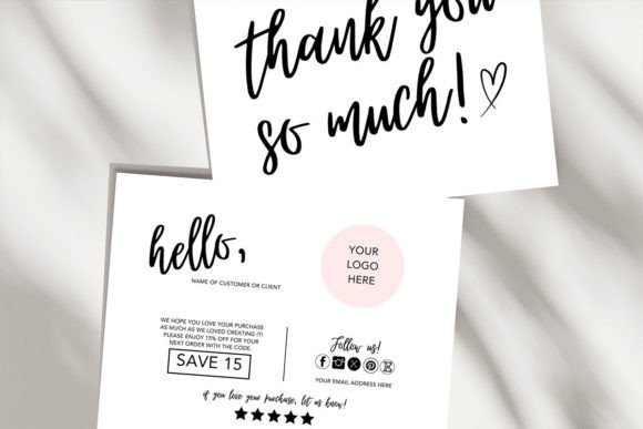 Designing Professional Thank You Cards for Small Businesses with Canva Templates