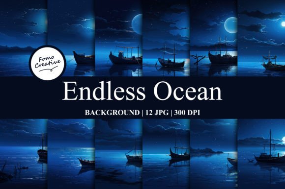 Endless Ocean Background: A Versatile Tool for Digital Designers