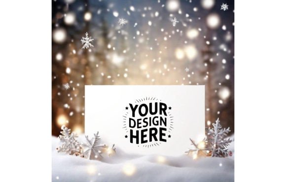 Enhance Your Holiday Creations with Christmas Greeting Card Mockup 21