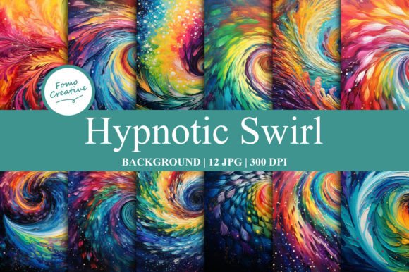 Enhancing Digital Designs with Hypnotic Swirl Backgrounds