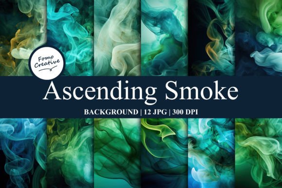 Enhancing Digital Designs with the Ascending Smoke Background