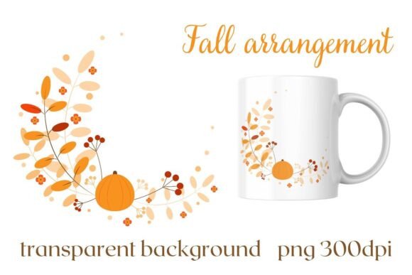 Fall Arrangement PNG for Sublimation