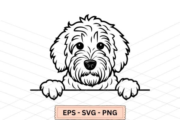 Goldendoodle Silhouette and Dog Silhouette for Creative Projects