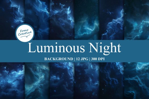 Luminous Night Backgrounds: Elevating Digital Designs with Ethereal Aesthetics