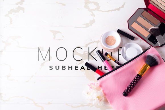 Mackeup Background Mockup: A Versatile Tool for Showcasing Makeup Artwork