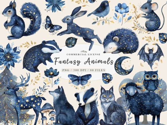 Magical Woodland Animals Creatures PNG: A Versatile Resource for Creative Projects