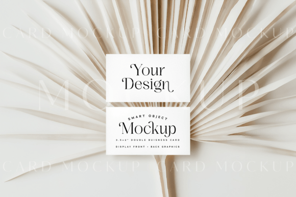 Modern Double Business Card Mockup for Professional Designers