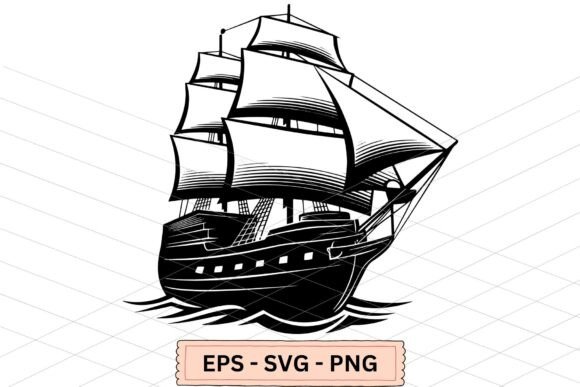 Pirate Ship SVG, PNG & Vector Designs for Creative Projects