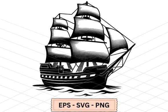 Using Ship SVG, Pirate Ship PNG, and Pirate-Themed Designs for Creative Projects