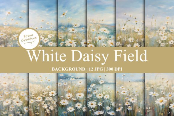 White Daisy Field Background: Strategic Use in Digital Design for Better Outcomes
